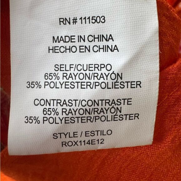 Anthropologie Fig & Flower Boho Peasant Blouse L Floral Embroidered Lightweight - Picture 10 of 12